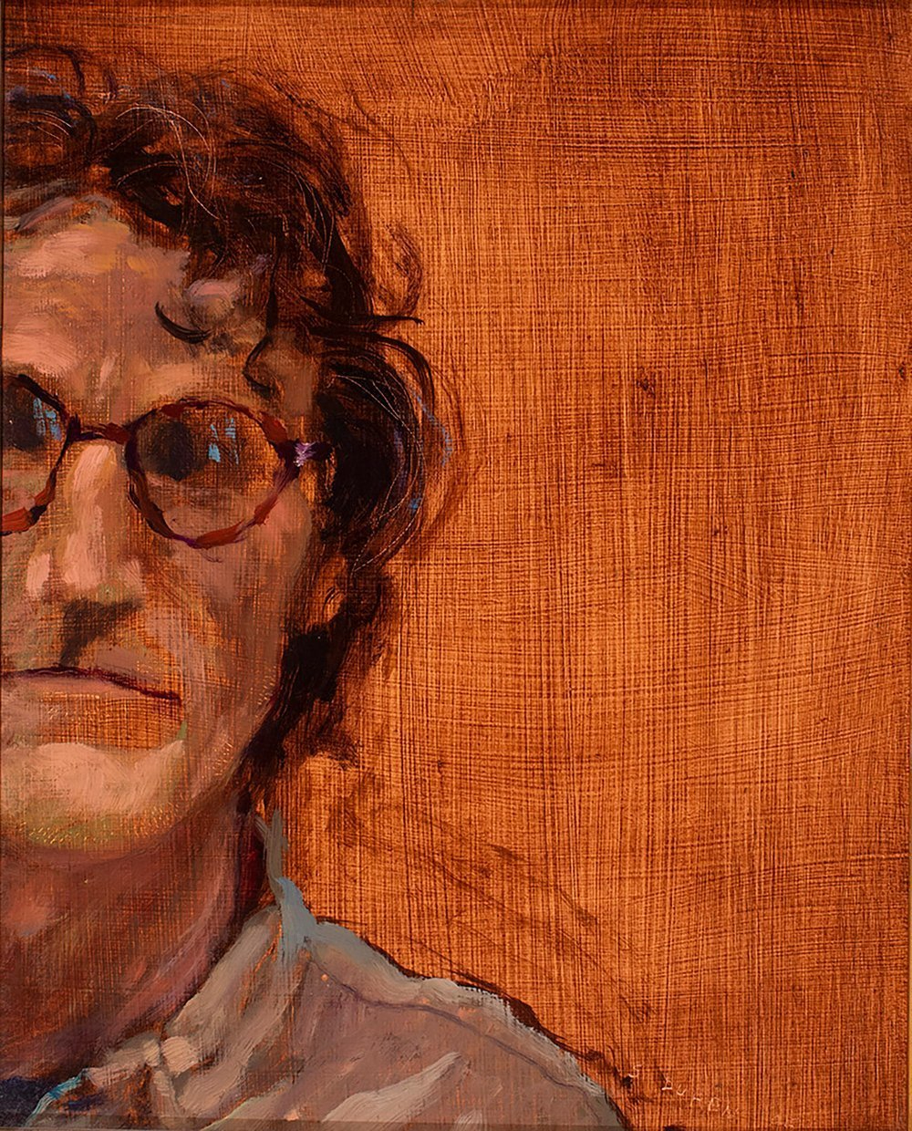 oil painting portrait of Stephen Duren by himself