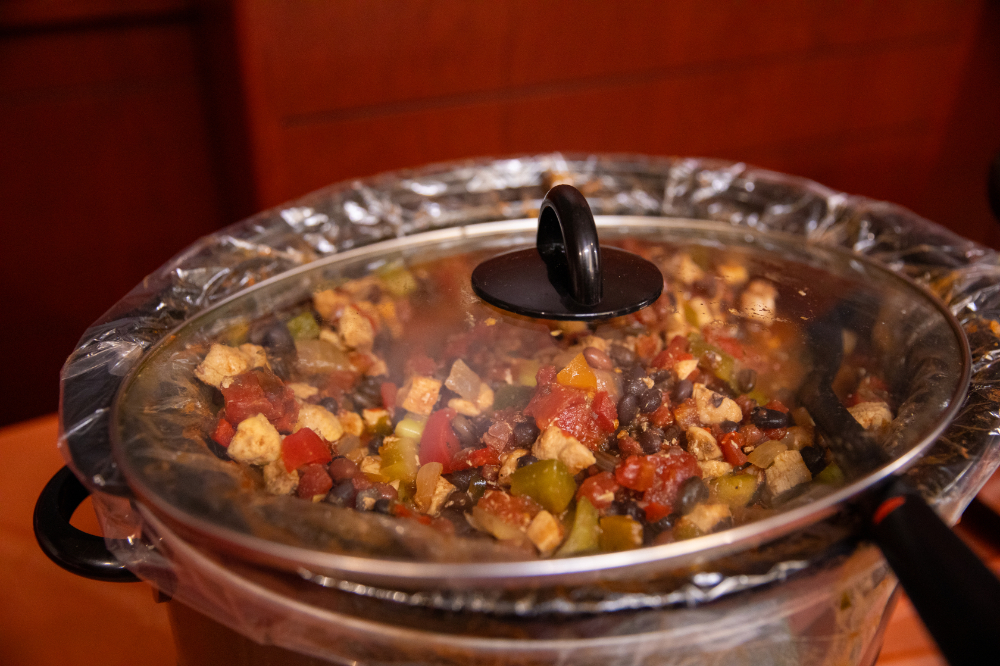 crock pot of chili