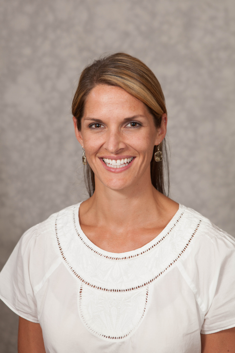 Jennifer Moore portrait in white shirt