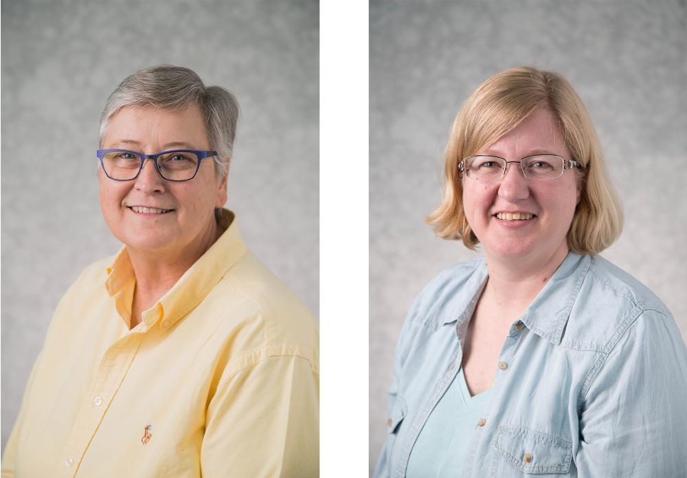 headshots of Teresa Beck, at left, and Dawn De Vries
