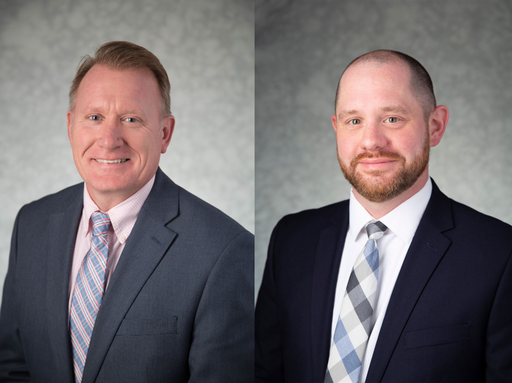 headshots of, left, Paul Stansbie and John Lipford