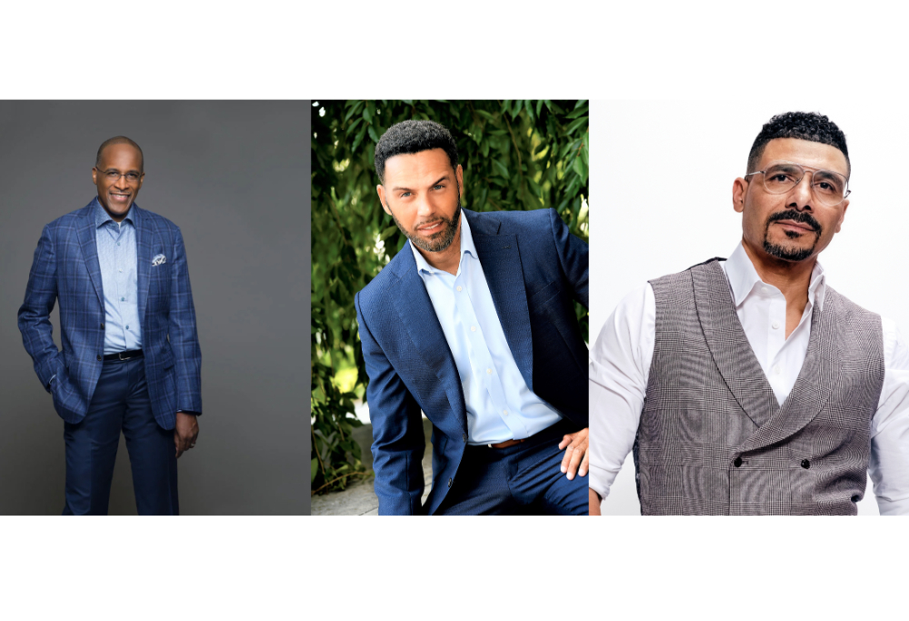 from left in a composite photo are Walter M. Kimbrough, Steve Pemberton and Steve Perry