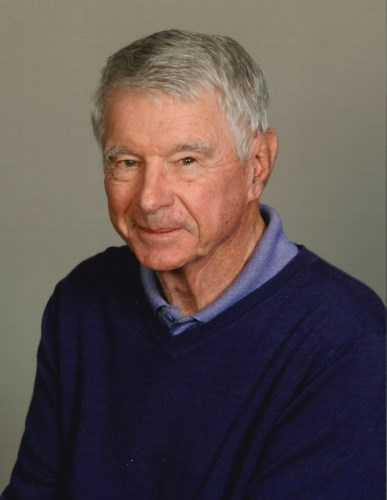John Zaugra in blue sweater