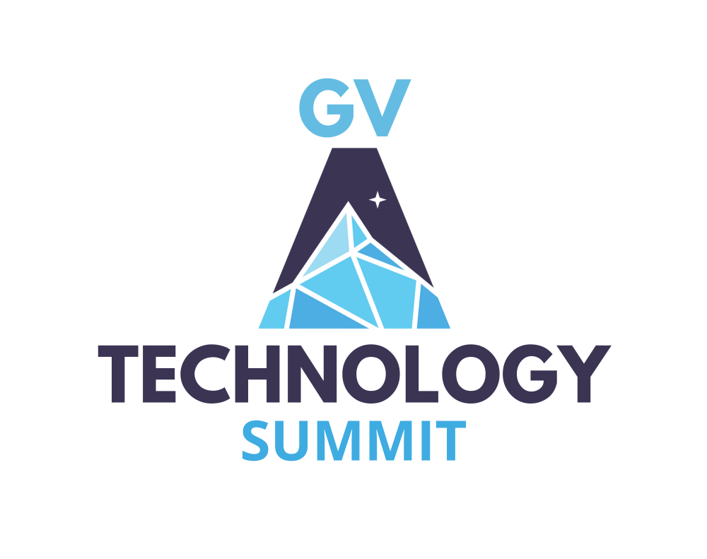 GV technology summit image in shades of blue