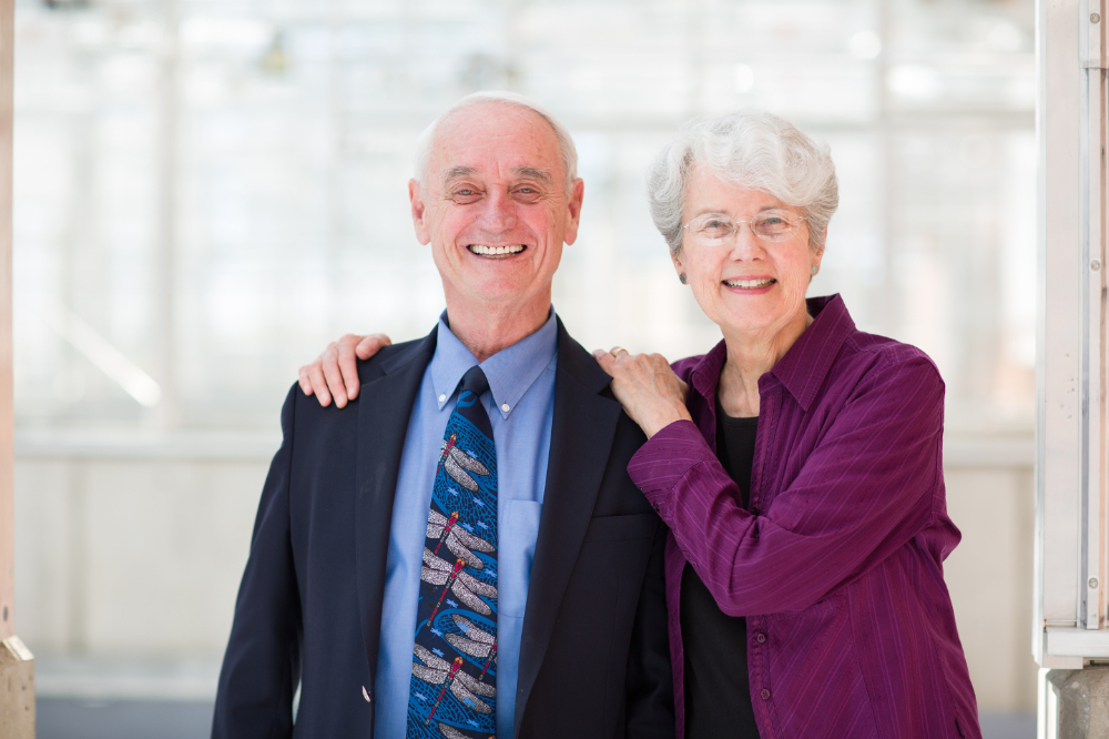 Doug and Barbara Kindschi, standing