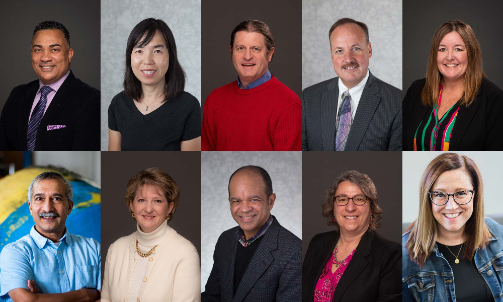 headshots of 10 people in two rows