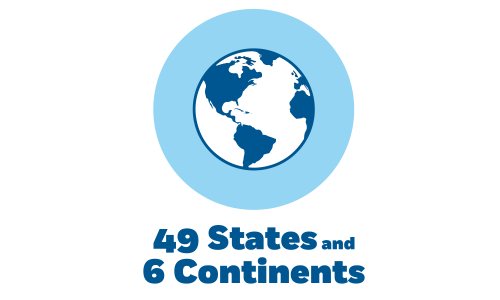49 States and 6 Continents