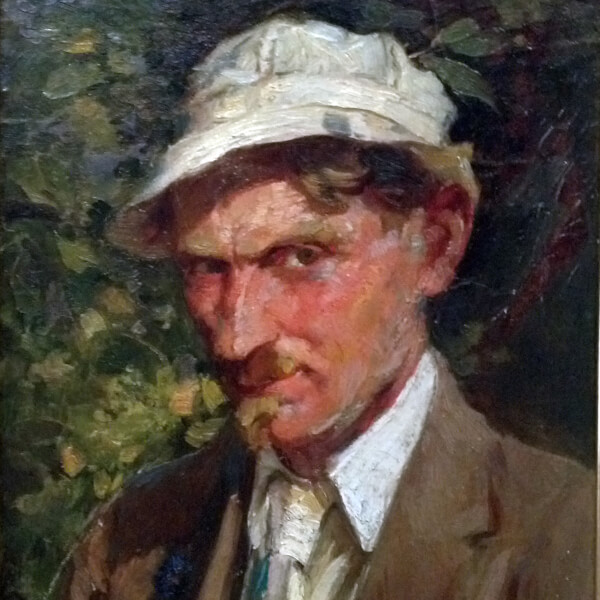 Mathias J. Alten, Self-Portrait, 1917, oil on canvas