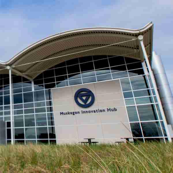 Exterior shot of Muskegon Innovation Hub