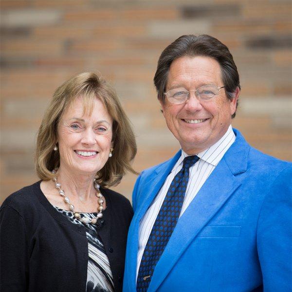 Donna and Jim Brooks standing
