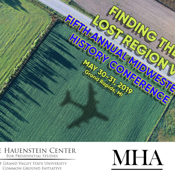A flyer for the event, which shows the title and is laid over an image of a plane flying over an agricultural area.