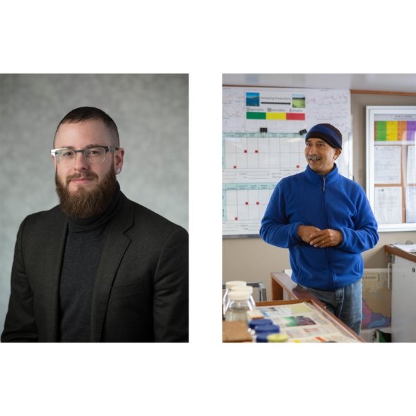 Faculty members Cáel M. Keegan and Bopi Biddanda