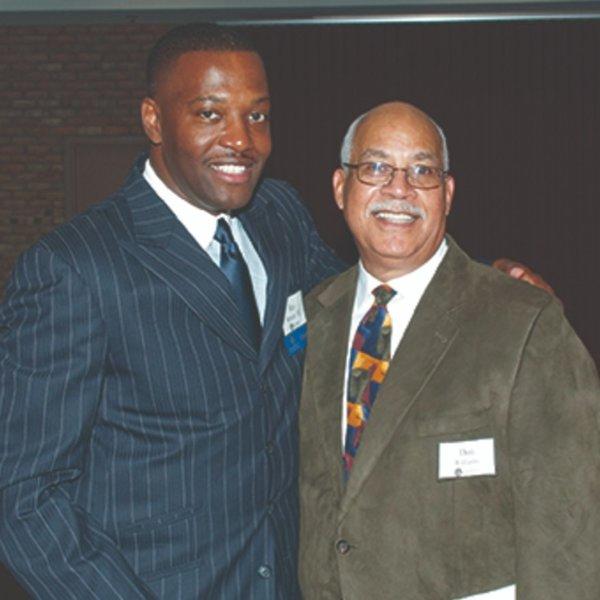 At left, Ray Bennett, '92, is pictured with Dean Emeritus Don Williams Sr.