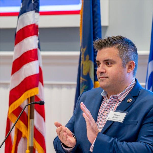 Shane Scherer, director of the Peter Secchia Military and Veteran Resource Center