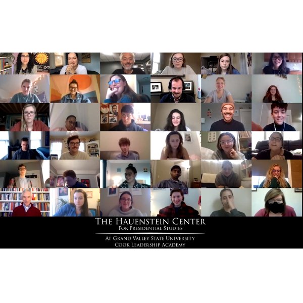 Cook Leadership Academy Fellows take part in a virtual session.