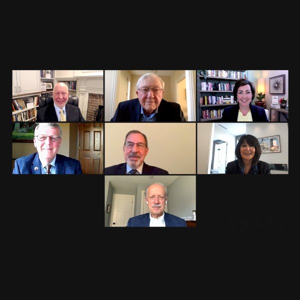 The participants in the presentation for the Presidential Roundtable series.