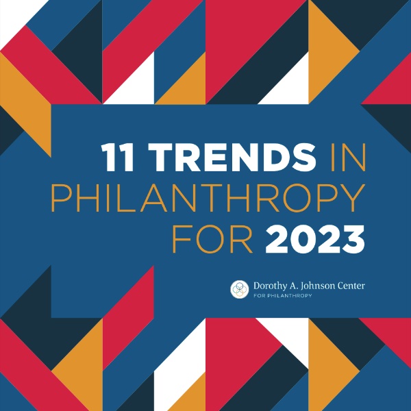Cover of 11 Trends in Philanthropy for 2023 report