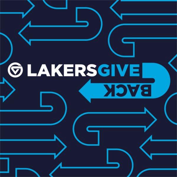 Lakers Give Back with arrows