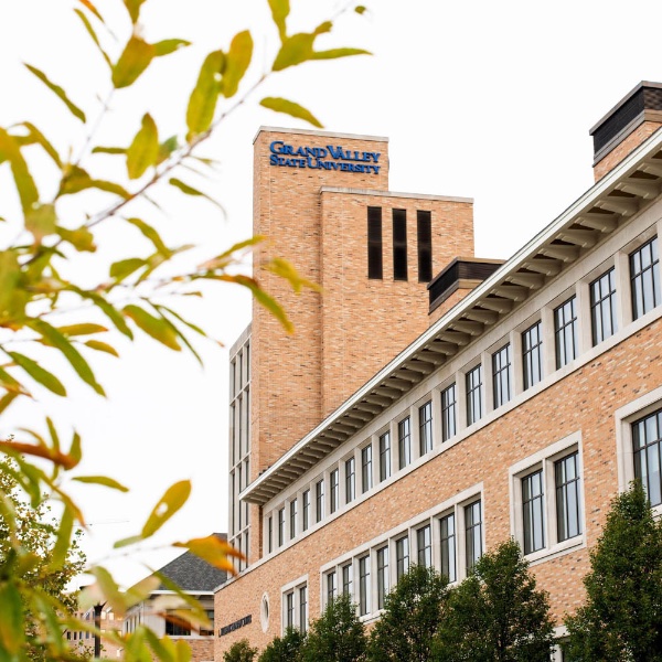 A view of the Seidman College of Business building in downtown Grand Rapids
