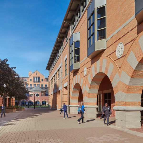 Exterior of DeVos Center on the Pew Grand Rapids Campus