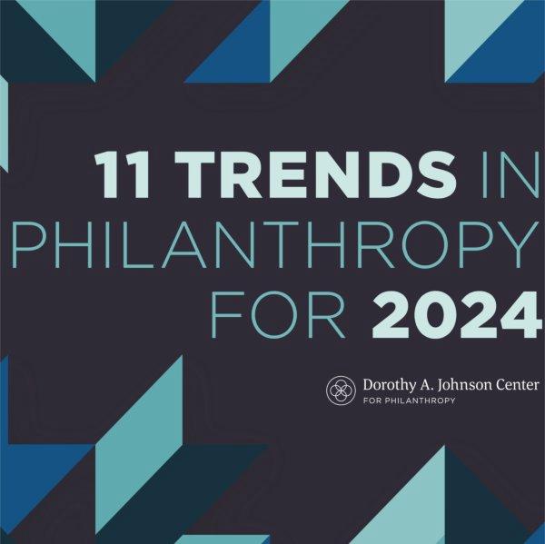 Graphic of 11 Trends for Philanthropy for 2024 report