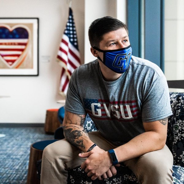 Student veteran Mathias Mapes-Pearson.