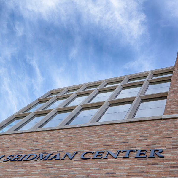 Seidman Center with blue sky background