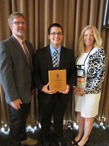 From left are Mark Schaub, Joey Courtade and Cynthia Banks, founder and CEO of GlobaLinks.