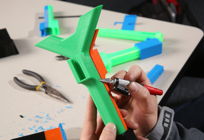 Photo of the surface sampling derive tool