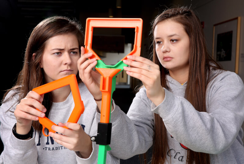 North Star team members Brianna Forsthoefel and Taylor Rieckhoff. 