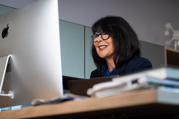 President Philomena V. Mantella delivers her State of the University address.