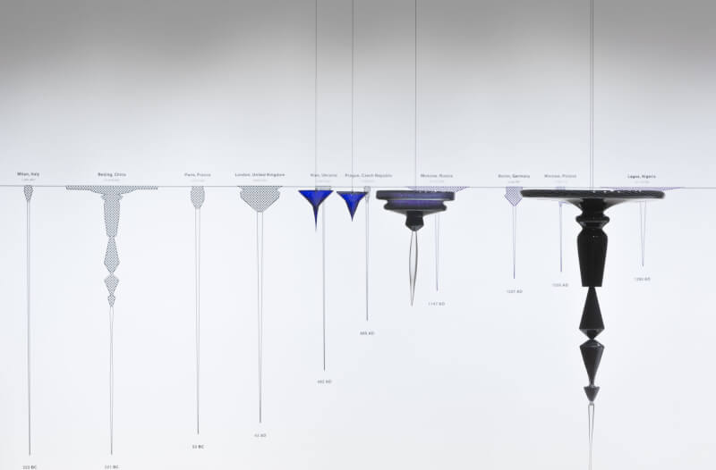 "Global Cities" on display at the Grand Rapids Art Museum in 2015. Photos by Tim Thayer/Robert Hensleigh