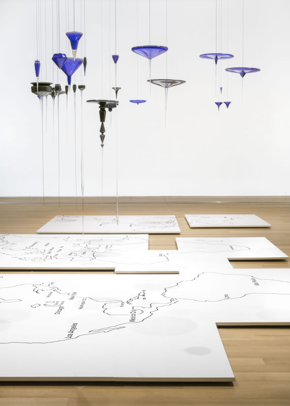 "Global Cities" on display at the Grand Rapids Art Museum in 2015. Photos by Tim Thayer/Robert Hensleigh