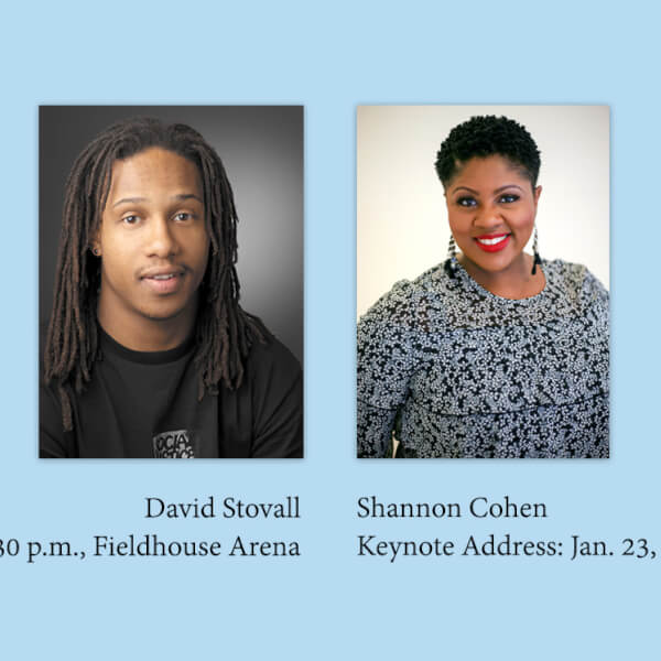 two headshots: David Stovall and Shannon Cohen