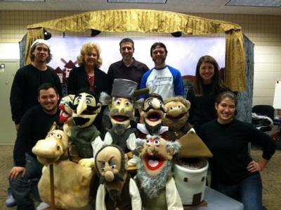 Jason Yancey and the puppeteers in Iowa 