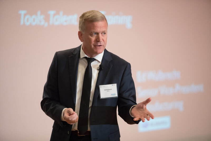 Ed Wulbrecht, senior vice president of manufacturing for Subaru of Indiana Automotive.