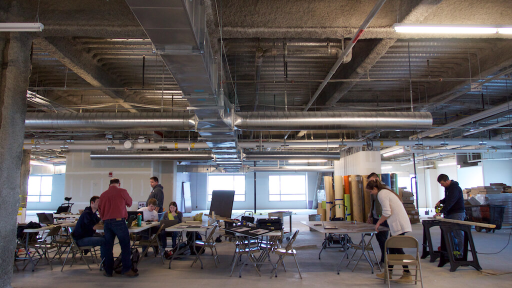 Engineering students design costumes.