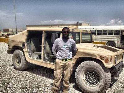 Cornelius Hicks representing GV in Afghanistan.