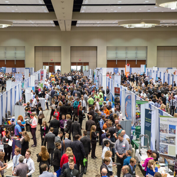 A photo of last year's fall career fair