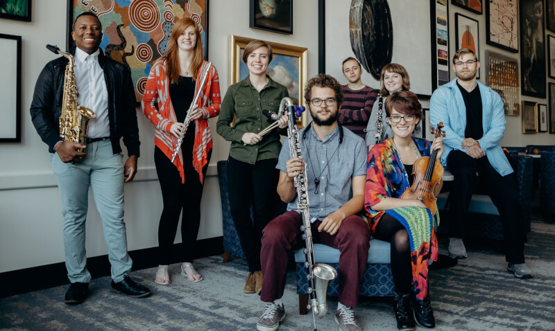 Photo of the New Music Ensemble