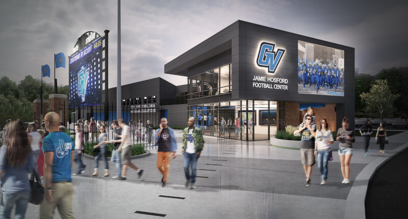 rendering of expansion plans for football center