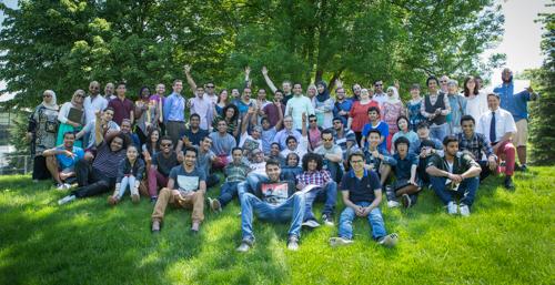 Students from the ELS Language Center celebrate graduation and other achievements.