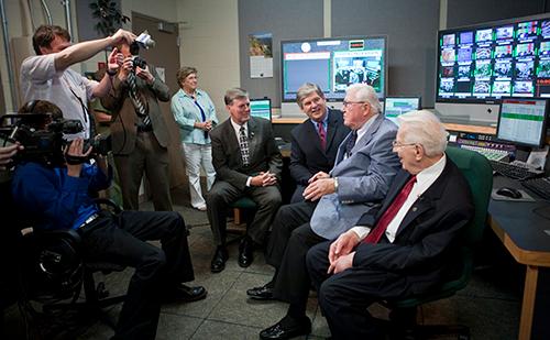 Participants at a WGVU Public Media open house Wednesday will have an opportunity to tour the studios, pictured here during the switch to digital broadcast.
