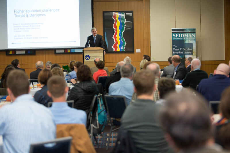 GVSU President Thomas J. Haas