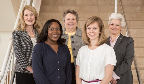  Pictured are, back row from left, Cynthia McCurren, Cynthia Coviak, Yvette Petti; front row from left, Leda Evans and Rachel Cardosa.