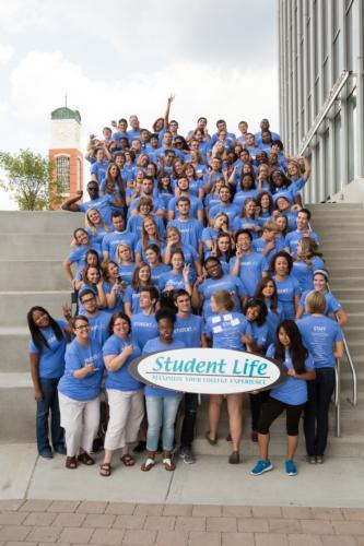 Pictured is the Student Life team.