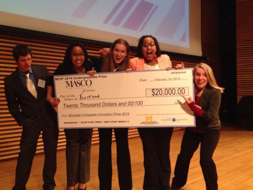 Team Fluition: Andrew VanDyke, Brittany Taylor, Kathryn Christopher, Briauna Taylor and Leah Bauer.