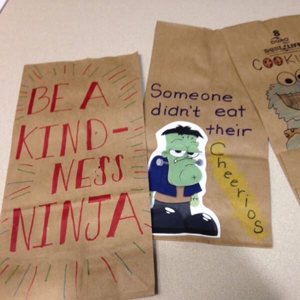 Students, faculty and staff members from the College of Education and College of Community and Public Service showed their Laker Effect by decorating thousands of brown paper bags for Kids' Food Basket of Grand Rapids.