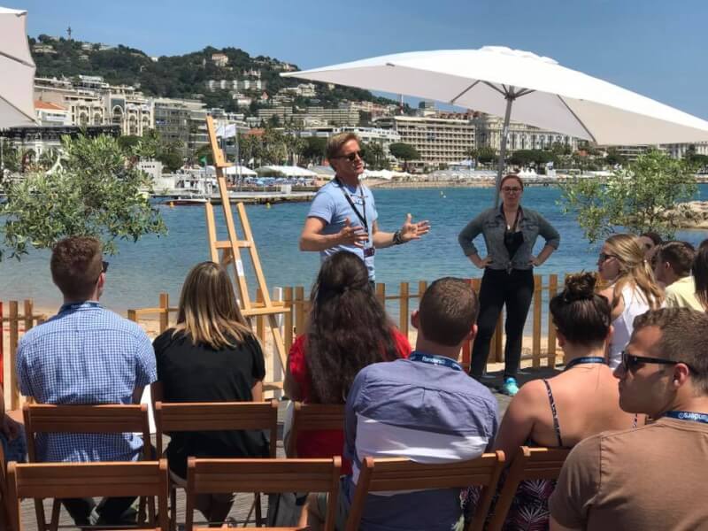 GVSU students are working at the Cannes International Film Festival in France.