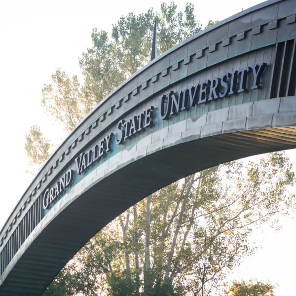 A photo of the arch over Campus Drive near the north entrance to campus.